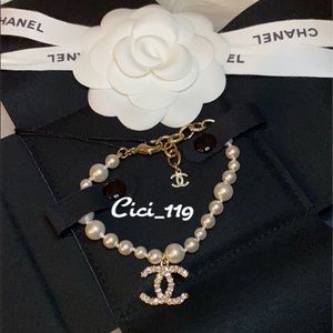 🤍CHANEL CC Pearl & Crystal 20B Bracelet🤍